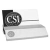 CLEMSON TIGERS SILVER TONE BUSINESS CARD HOLDER