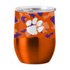CLEMSON TIGERS 16OZ CAMO CUREVED STAINLESS STEEL TUMBLER